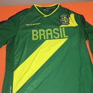 Brazil soccer jersey long sleeve